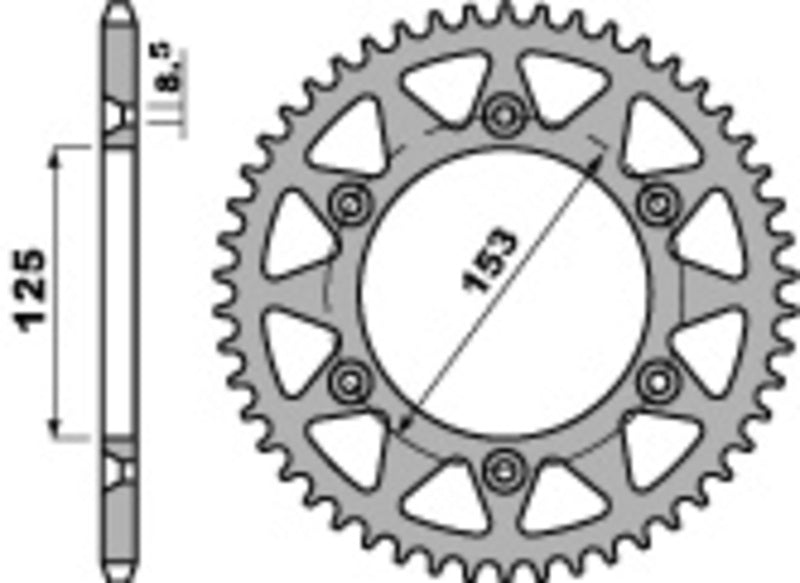 PBR RR SPROC 520 STEEL ST 289, 49