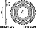 PBR RR SPROC 525 STEEL ST 4529, 39