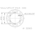 ESJOT RR SPROC 520 ALU 32065, 38, SIL