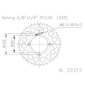 ESJOT RR SPROC 520 ALU 32217, 44, SIL