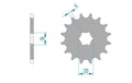 AFAM FR SPROC 420 STEEL ST 22101, 12
