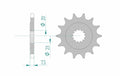 AFAM FR SPROC 520 STEEL ST 22401, 15