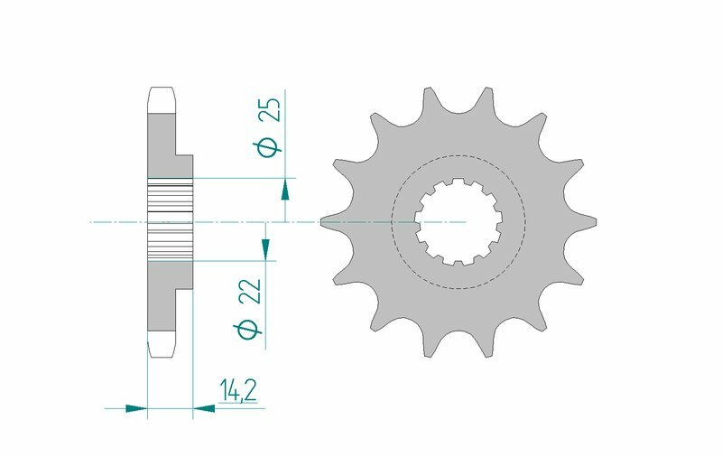 AFAM FR SPROC 630 STEEL ST 22601, 15