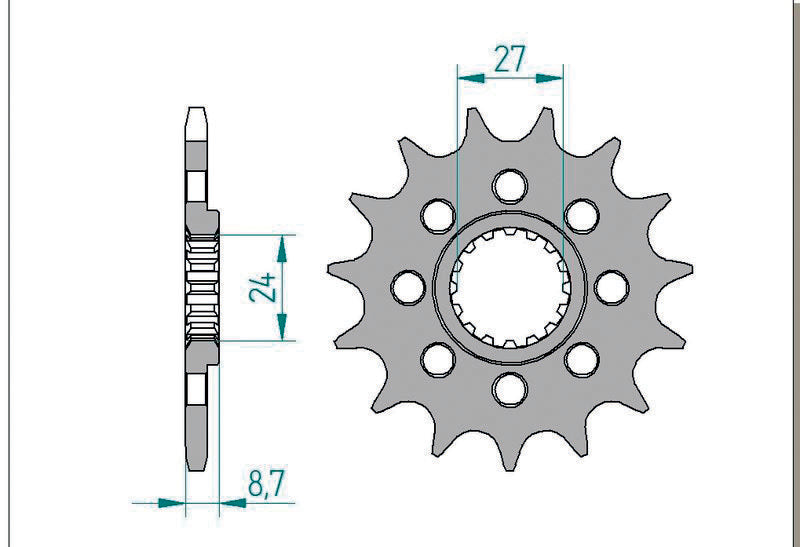 AFAM FR SPROC 520 STEEL ST 22902, 15