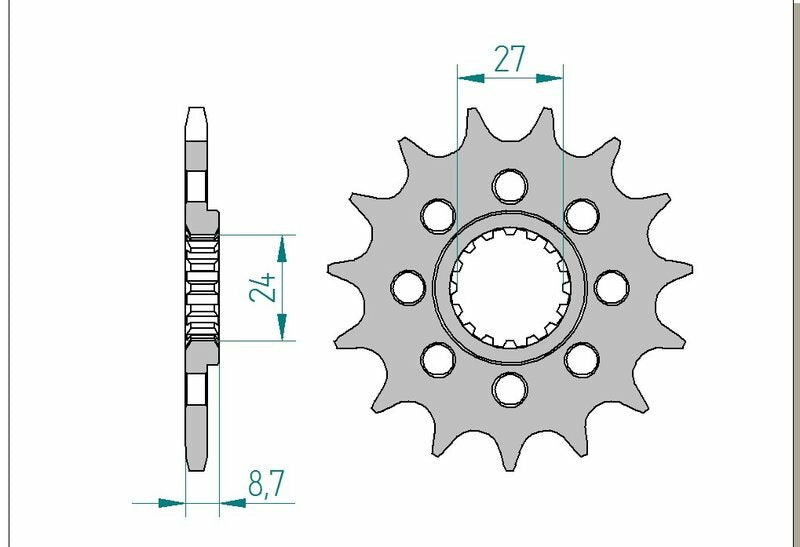 AFAM FR SPROC 520 STEEL ST 22902, 17
