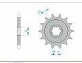 AFAM FR SPROC 428 STEEL ST 24203, 14