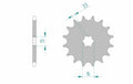 AFAM FR SPROC 420 STEEL ST 27100, 12
