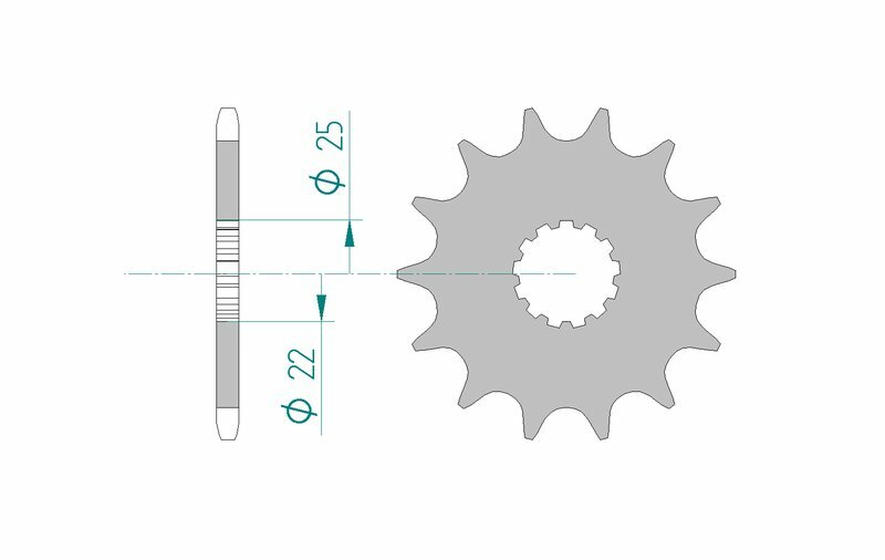 AFAM FR SPROC 520 STEEL ST 27500, 16