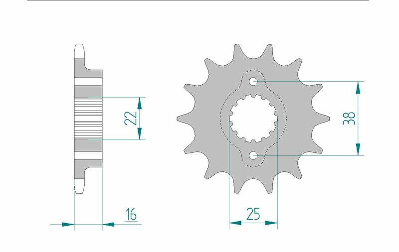 AFAM FR SPROC 520 STEEL ST 52604, 15