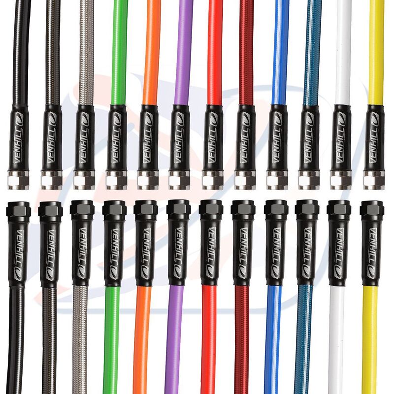 VENHI HOSE 1000MM, BLK/CHR
