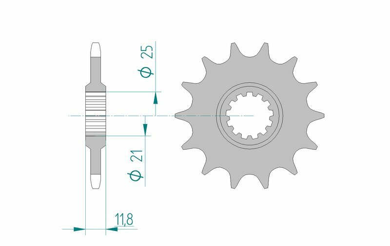AFAM FR SPROC 520 STEEL ST 64302, 15