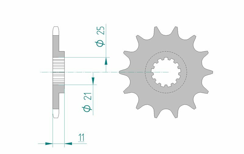 AFAM FR SPROC 520 STEEL ST 64500, 16