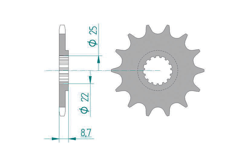 AFAM FR SPROC 520 STEEL SC 73301, 13