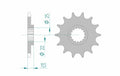 AFAM FR SPROC 520 STEEL ST 73303, 15