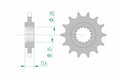 AFAM FR SPROC 525 STEEL ST 91800, 18