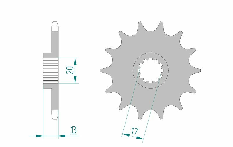 AFAM FR SPROC 520 STEEL ST 94215, 12