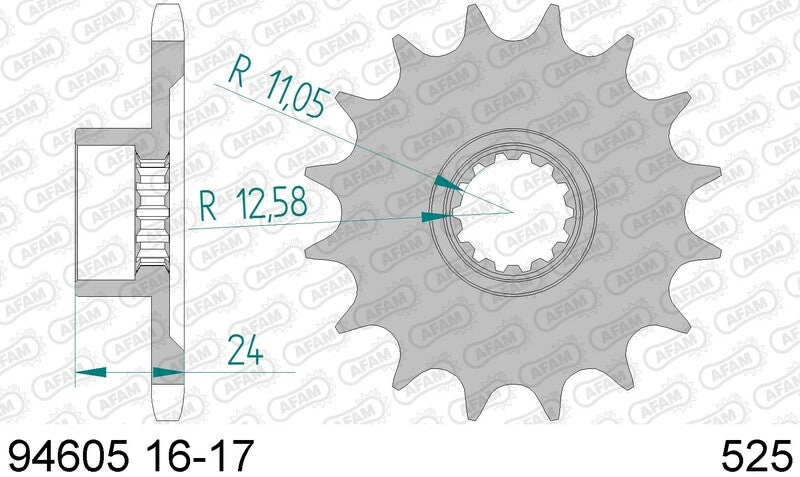 AFAM FR SPROC 525 STEEL ST 94605, 17