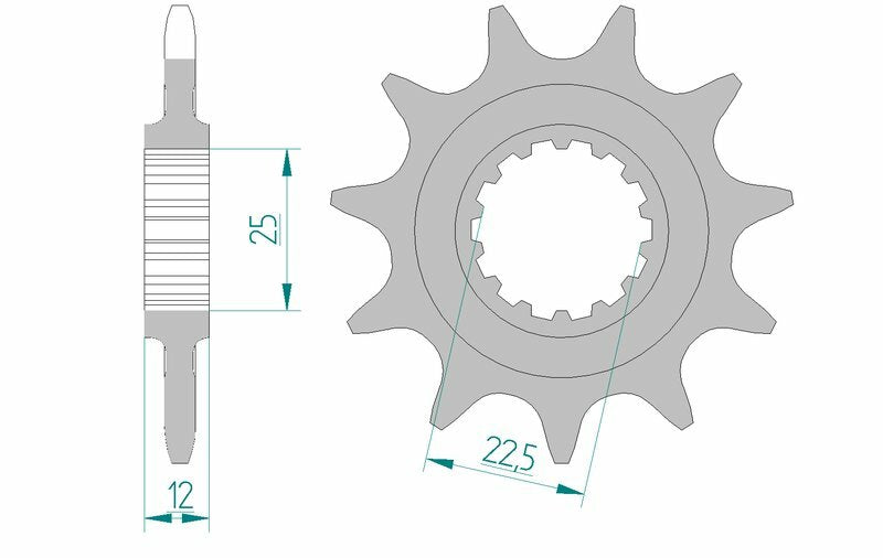 AFAM FR SPROC 520 STEEL ST 97200, 9