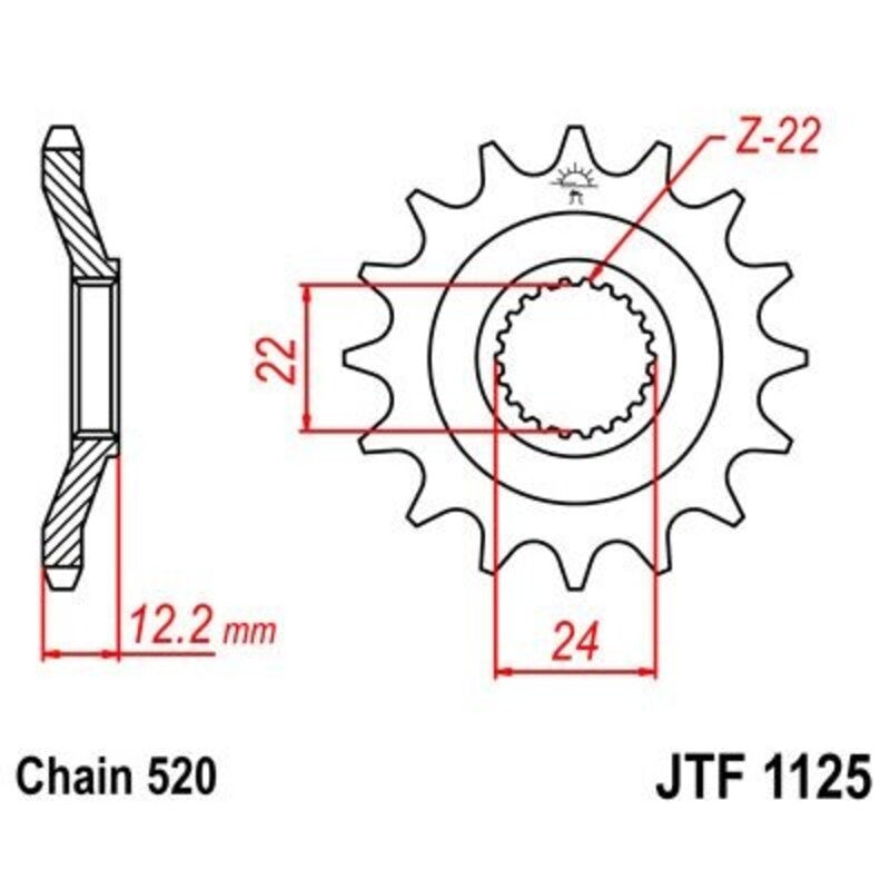 JTSPR FR SPROC 520 STEEL ST 1125, 15