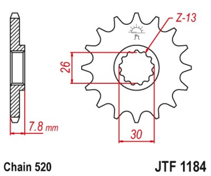 JTSPR FR SPROC 520 STEEL ST 1184, 18