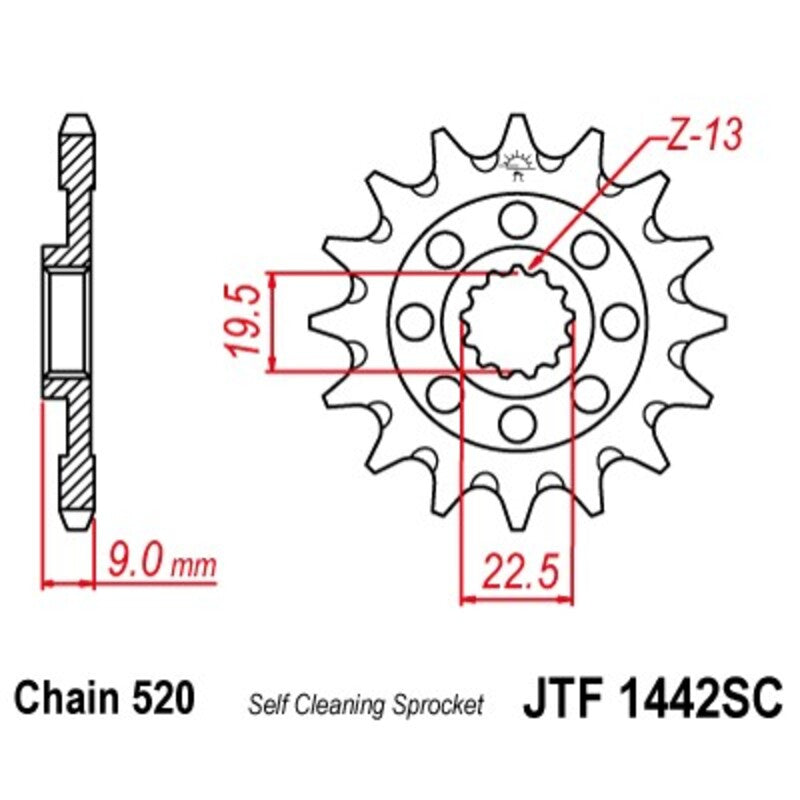 JTSPR FR SPROC 520 STEEL SC 1442, 14