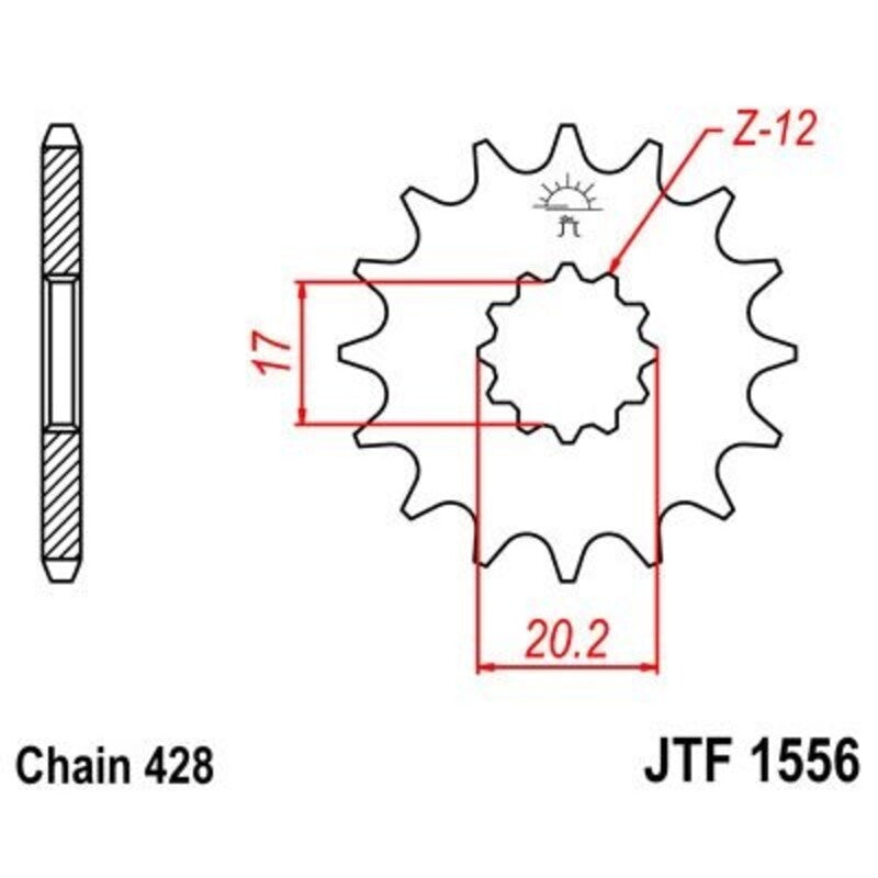JTSPR FR SPROC 428 STEEL ST 1556, 12