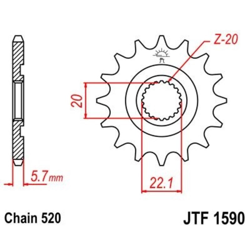 JTSPR FR SPROC 520 STEEL ST 1590, 12