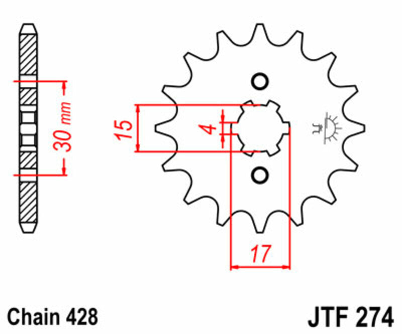 JTSPR FR SPROC 428 STEEL ST 274, 15