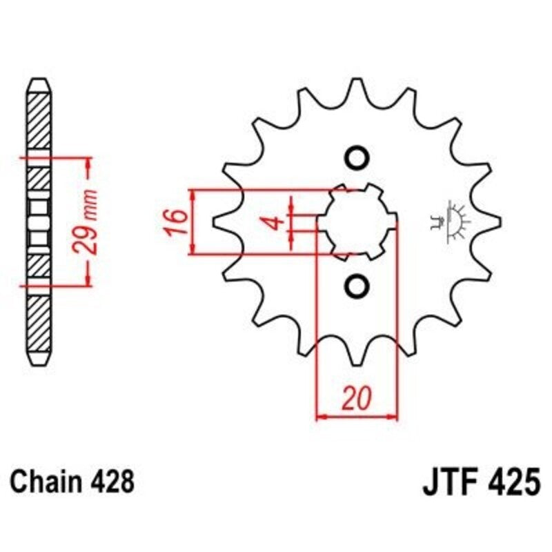 JTSPR FR SPROC 428 STEEL ST 425, 17