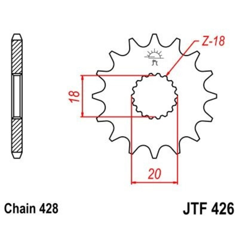 JTSPR FR SPROC 428 STEEL ST 426, 15