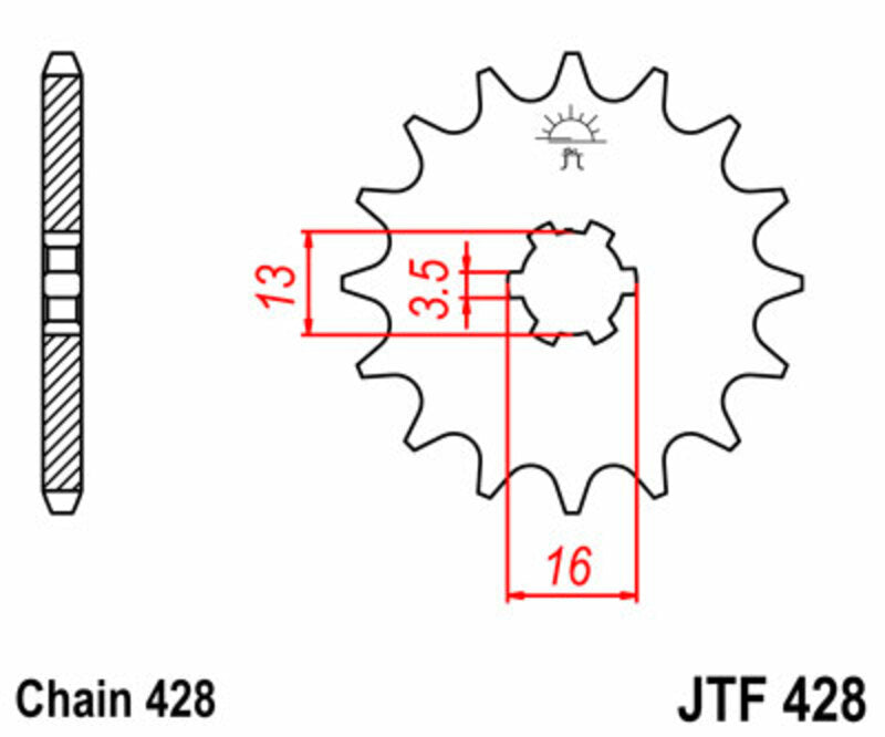 JTSPR FR SPROC 428 STEEL ST 428, 14