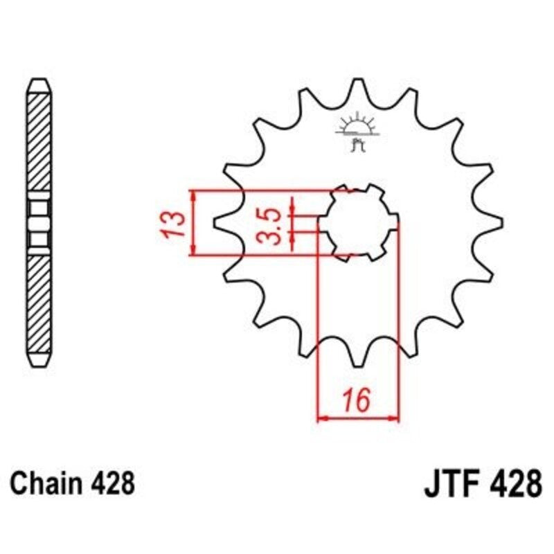 JTSPR FR SPROC 428 STEEL ST 428, 15