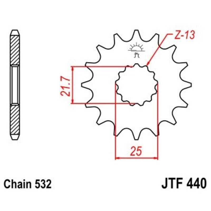 JTSPR FR SPROC 532 STEEL ST 440, 16
