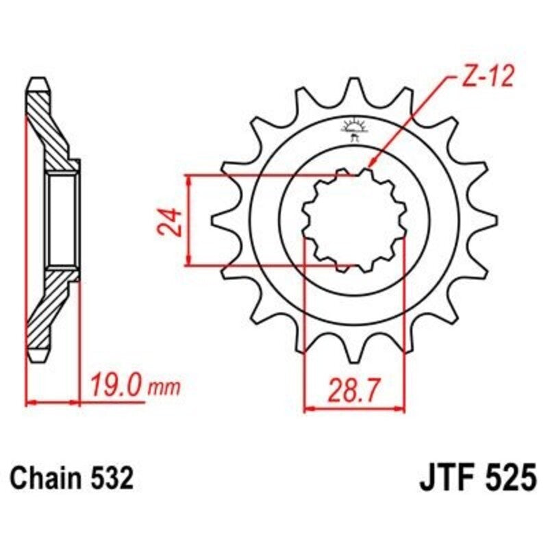 JTSPR FR SPROC 532 STEEL ST 525, 17