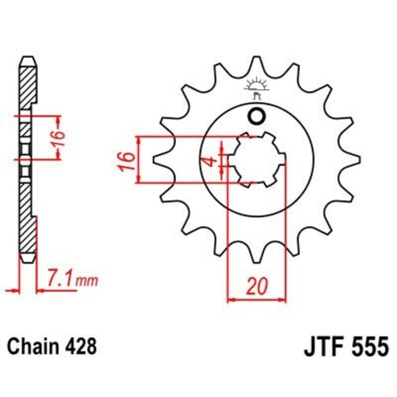 JTSPR FR SPROC 428 STEEL ST 555, 15