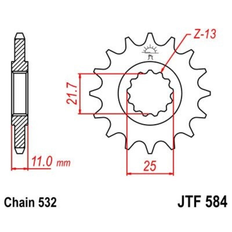 JTSPR FR SPROC 532 STEEL ST 584, 16