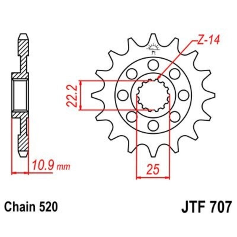 JTSPR FR SPROC 520 STEEL ST 707, 14
