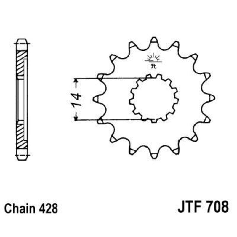 JTSPR FR SPROC 428 STEEL ST 708, 15