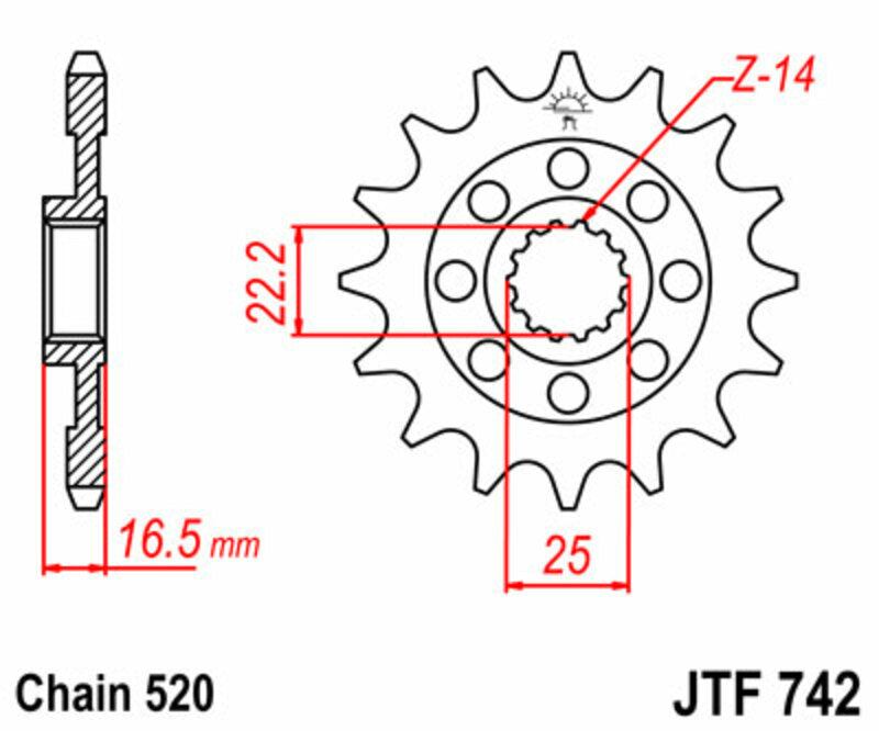 JTSPR FR SPROC 520 STEEL ST 742, 15