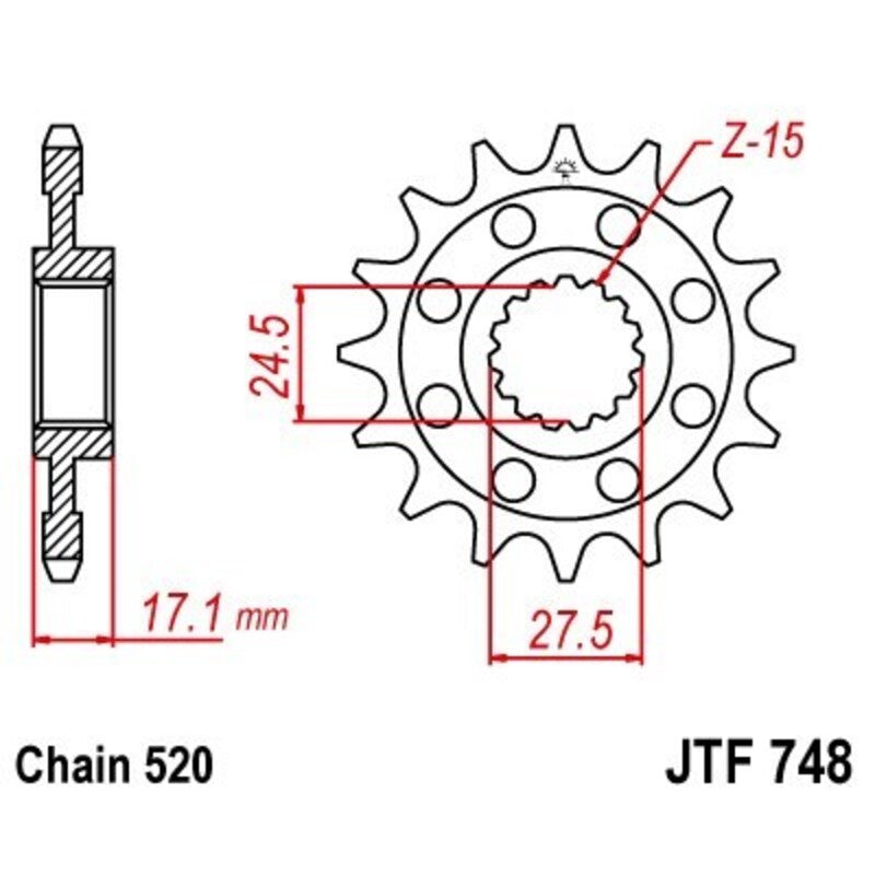 JTSPR FR SPROC 520 STEEL ST 748, 15
