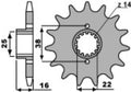 PBR FR SPROC 525 STEEL ST 2050, 15