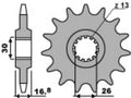 PBR FR SPROC 525 STEEL ST 2068, 14