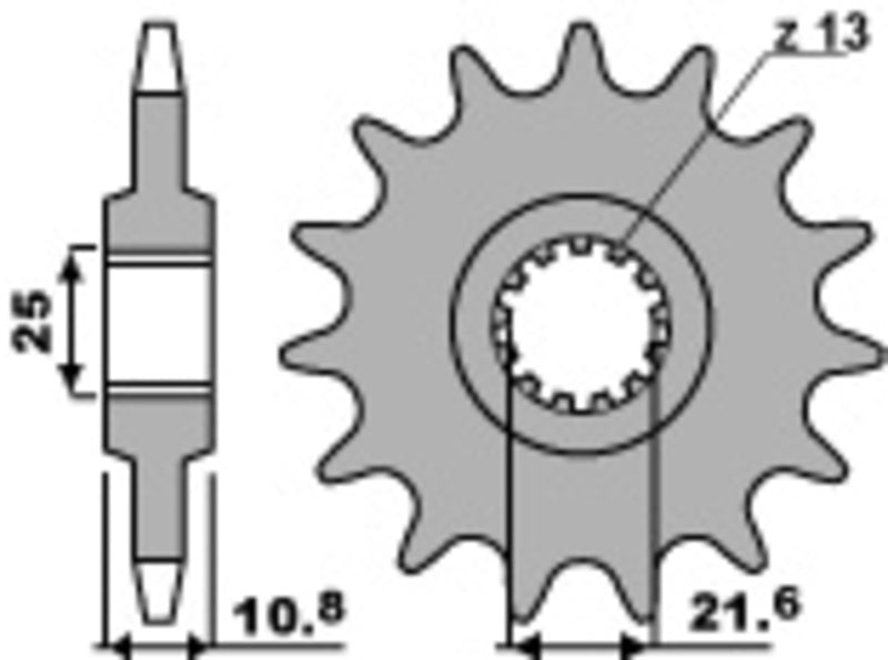PBR FR SPROC 525 STEEL ST 2086, 16