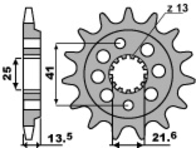 PBR FR SPROC 520 STEEL ST 2099, 14