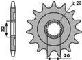PBR FR SPROC 520 STEEL ST 2103, 12