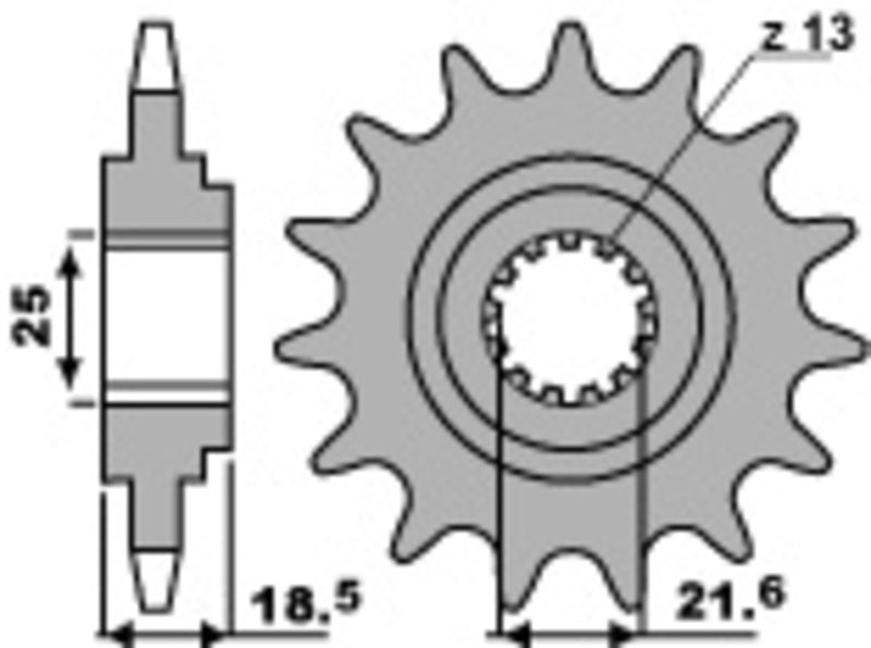 PBR FR SPROC 520 STEEL ST 2119, 15