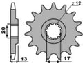 PBR FR SPROC 520 STEEL ST 2123, 12