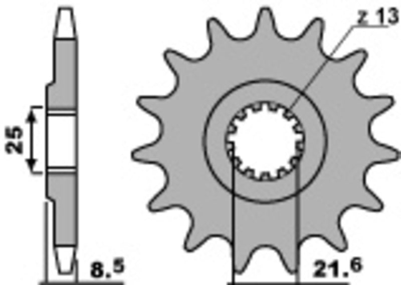 PBR FR SPROC 525 STEEL ST 2137, 15