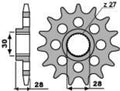 PBR FR SPROC 525 STEEL ST 2148, 18