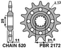 PBR FR SPROC 520 STEEL ST 2172, 14